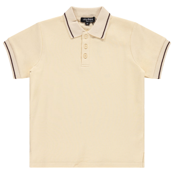 polo s/s coconut denim - yellow sand