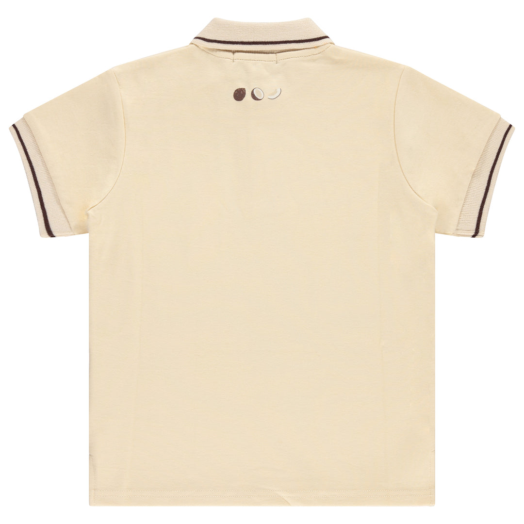 polo s/s coconut denim - yellow sand