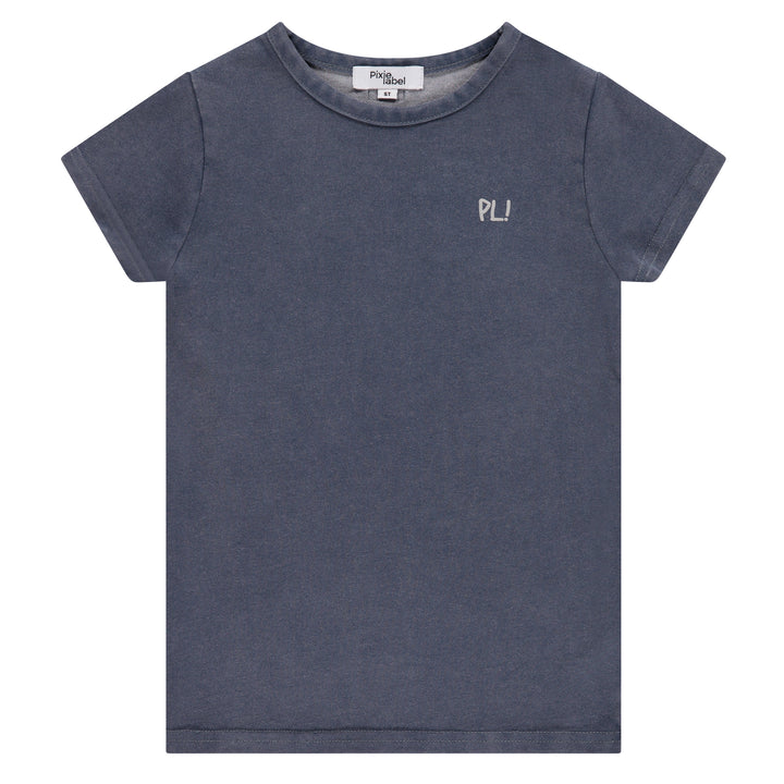 tee s/s mineral wash - midnight wash