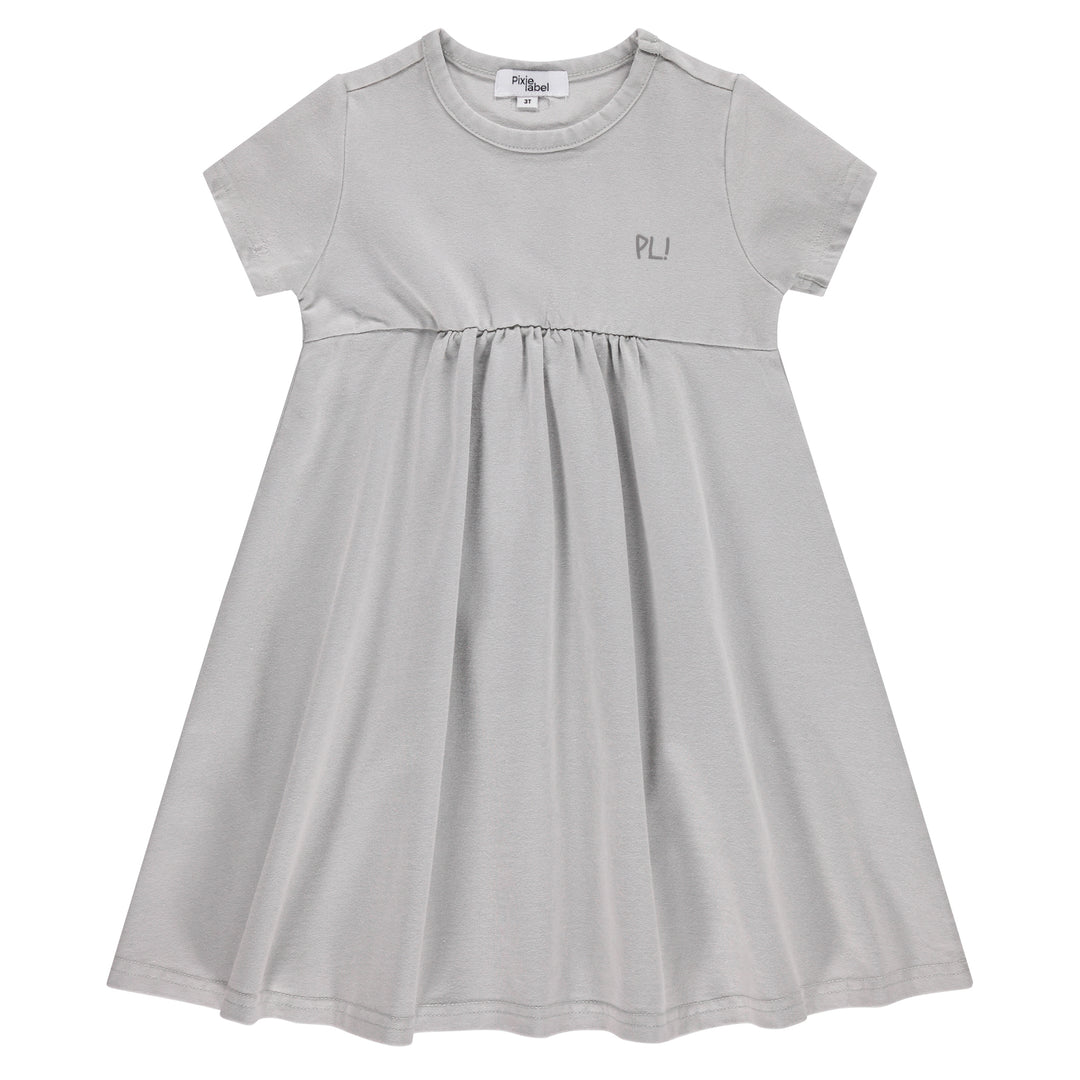dress s/s mineral wash - grey wash