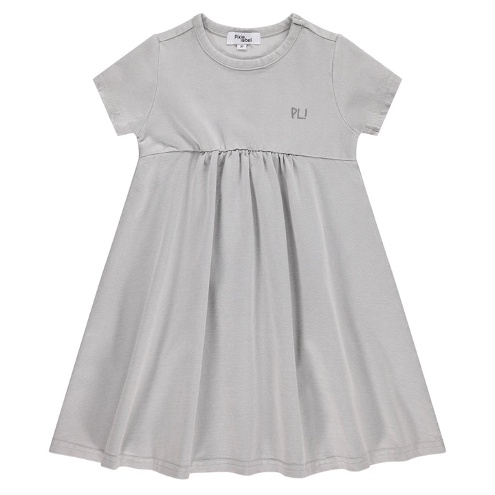 dress s/s mineral wash - grey wash