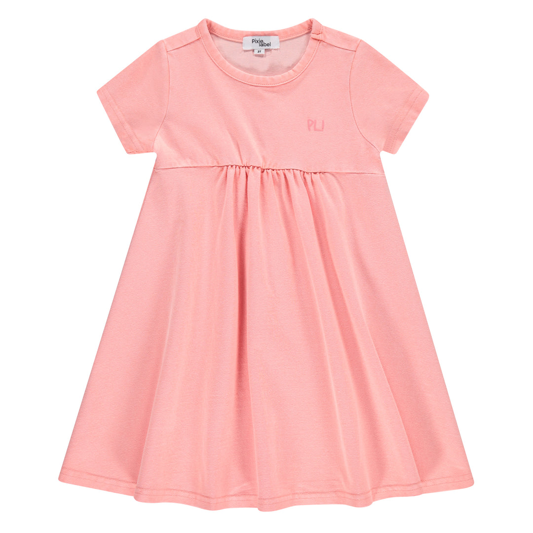 dress s/s mineral wash - pink wash