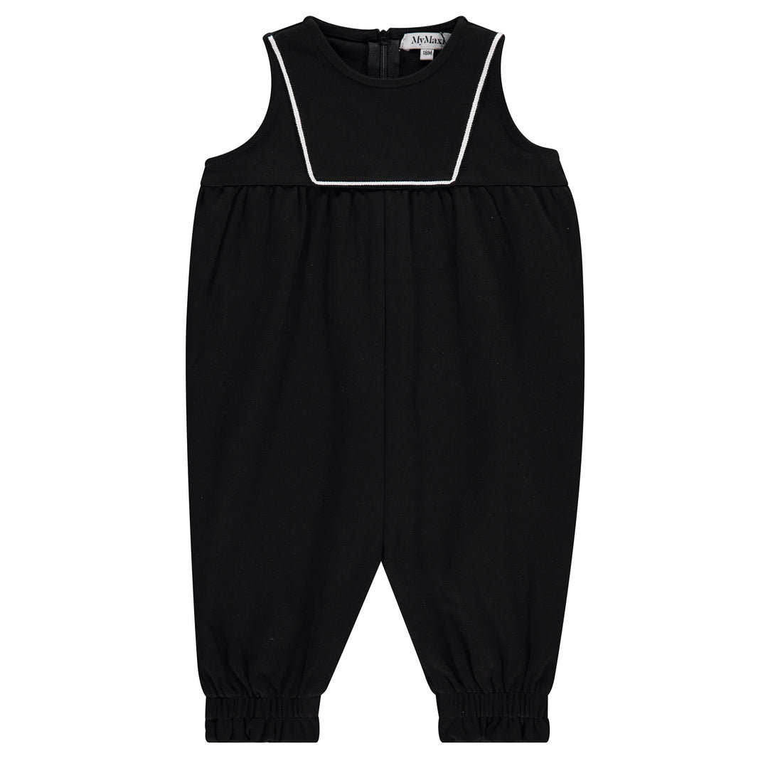 one piece ribbon trim - black/white