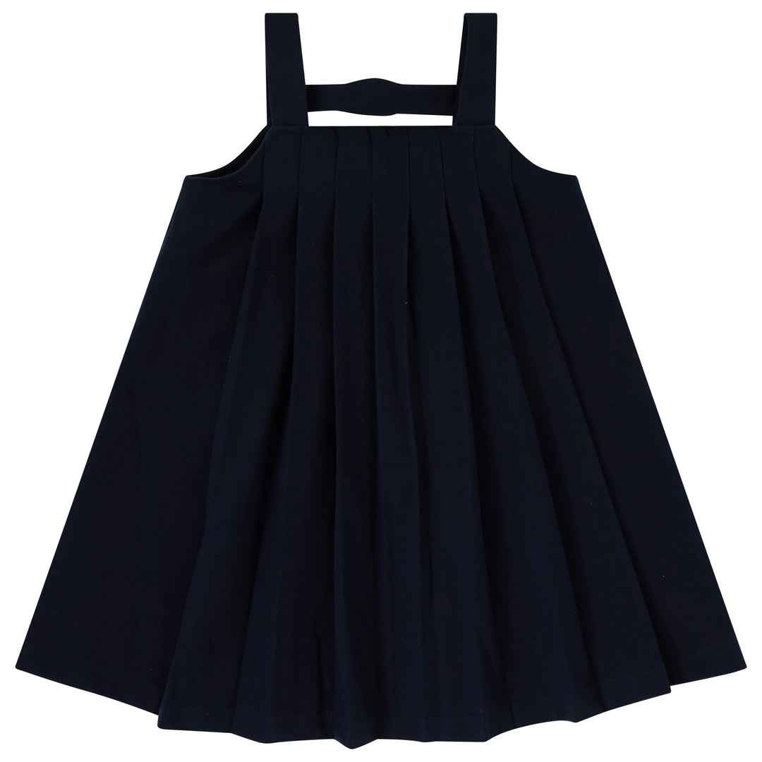 dress pleated jumper - dark navy