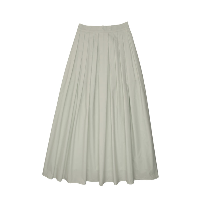 skirt pleated taffeta - mint green