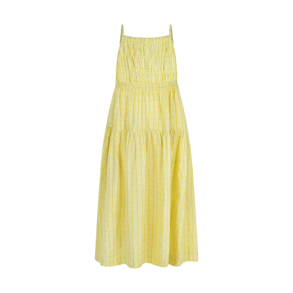 maxi dress seersucker smocked jumper - yellow  Lily and Todd