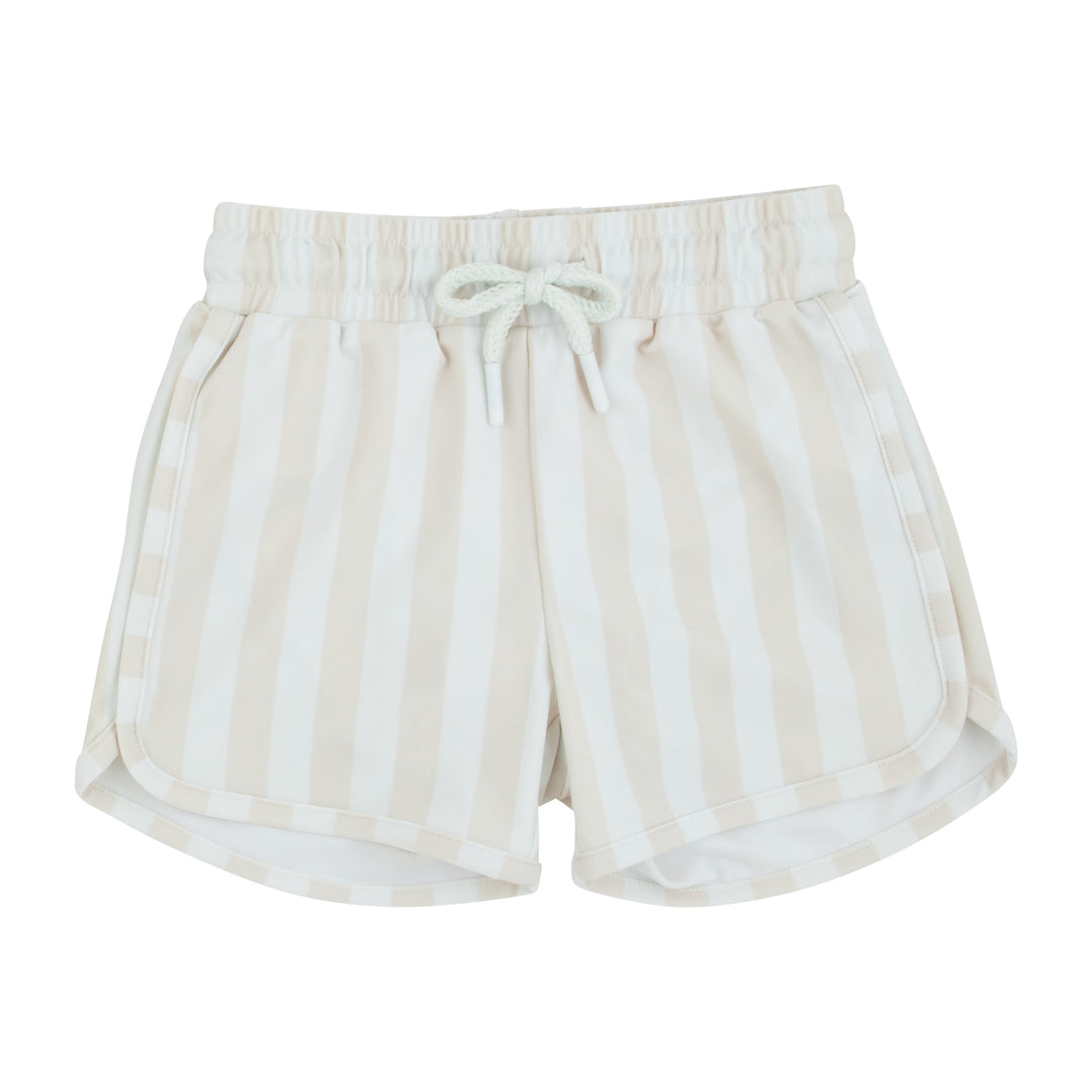 swim set sunshine splasher striped tee and shorts - tan-170-175