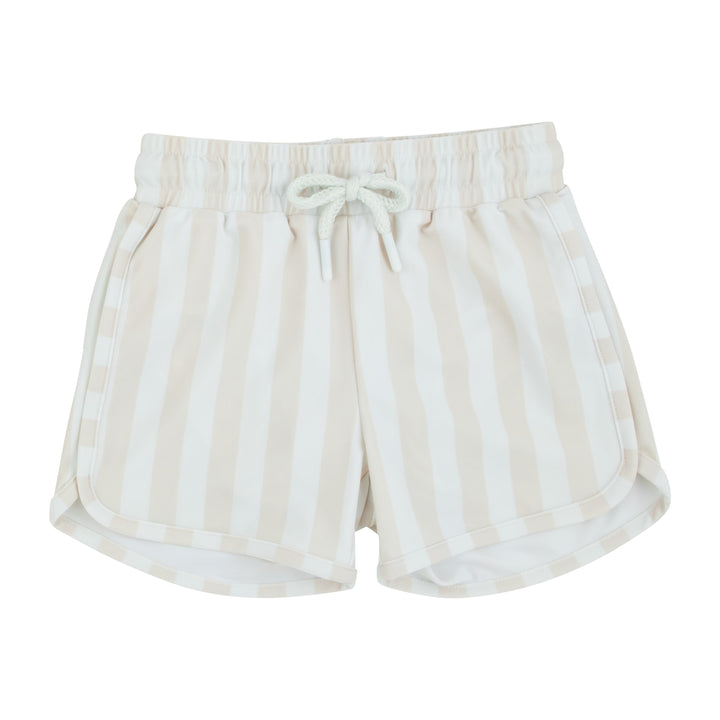 swim set sunshine splasher striped tee and shorts - tan-170-175