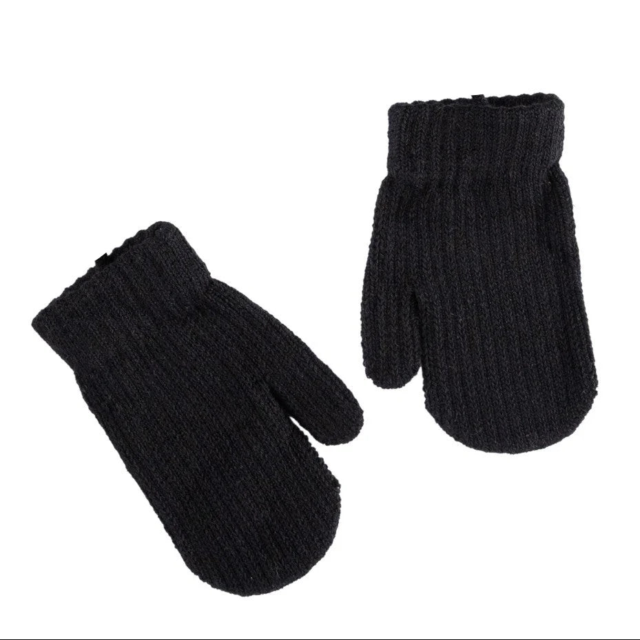 mittens rubber print - black