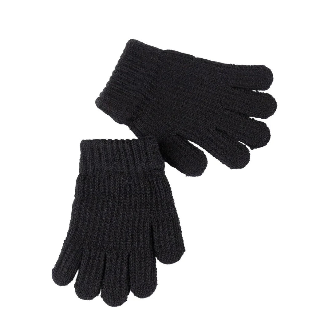 gloves rubber print - black