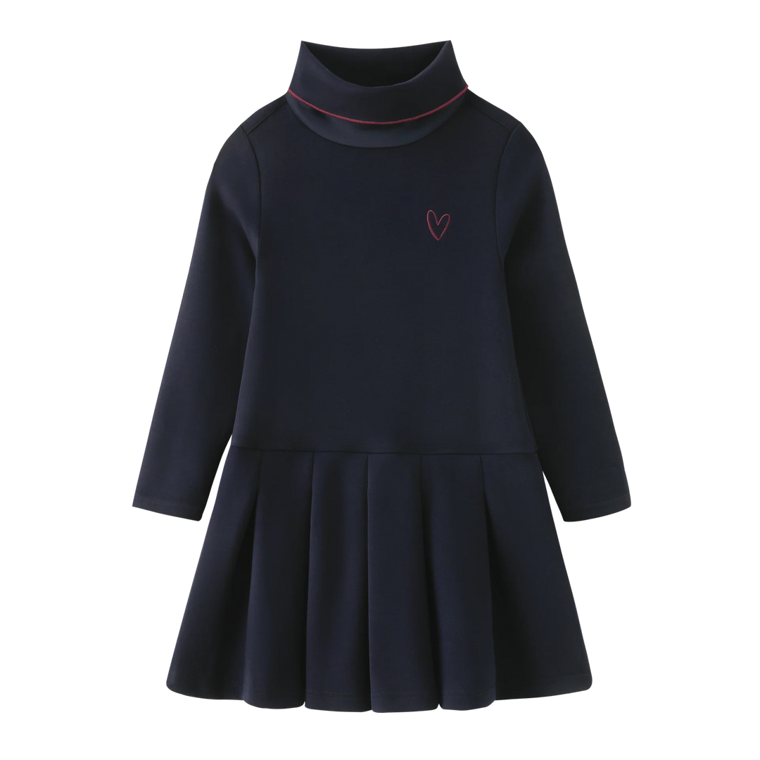 dress turtleneck - navy