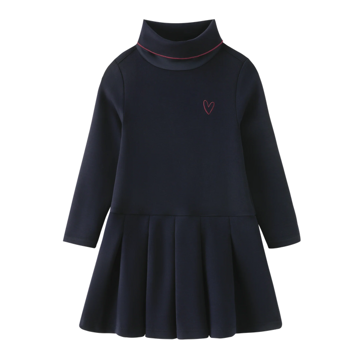 dress turtleneck - navy
