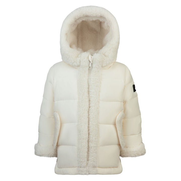 coat sherpa detail - ivory