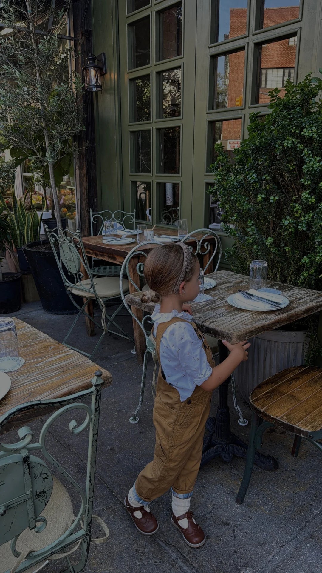 headband crochet flowers - brown