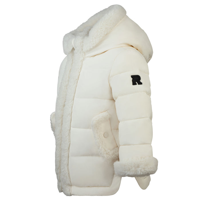 coat sherpa detail - ivory