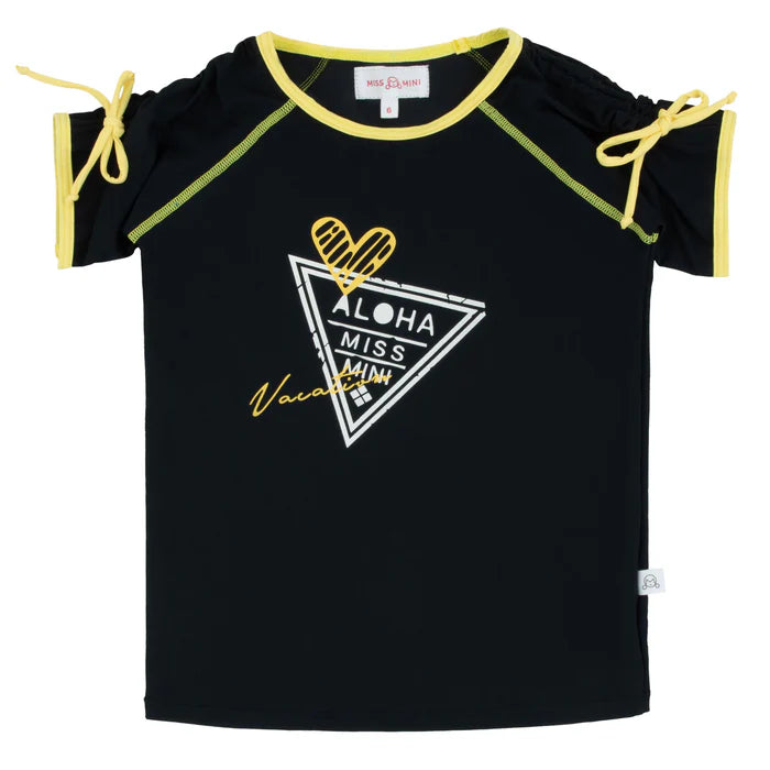 swim tee postcard color contrast - black