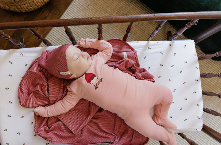 footie girl and boy doll with beanie - pink