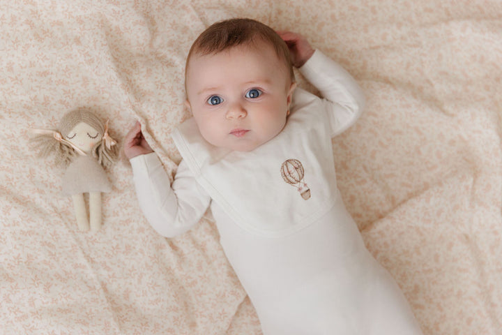 bib air balloon - ivory/pink