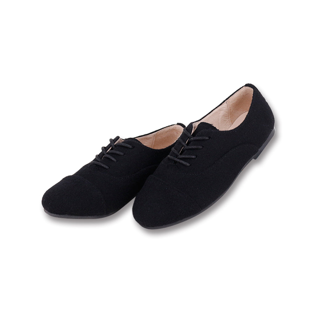 shoes waverley oxford wool - black