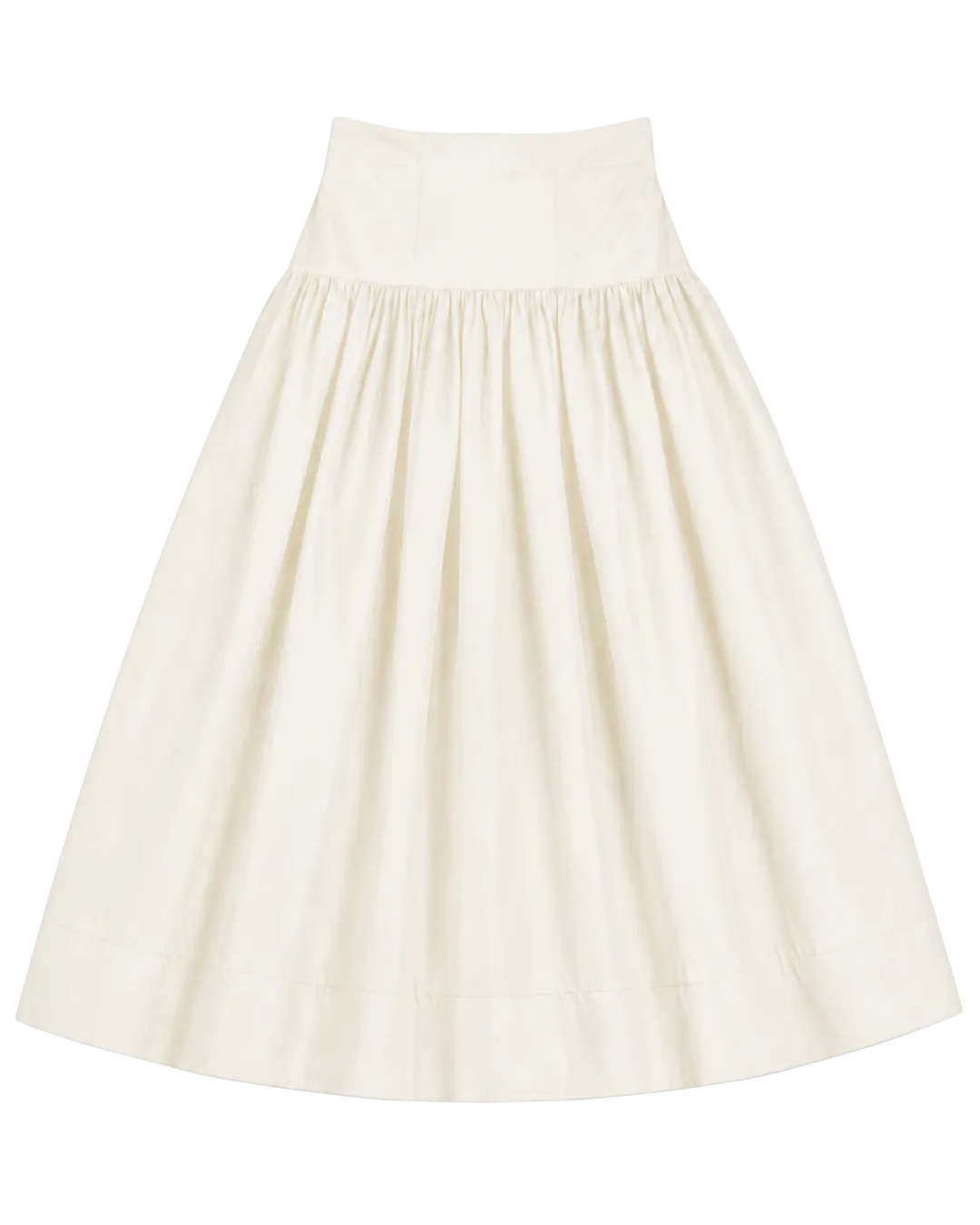 skirt taffeta yoke - cream
