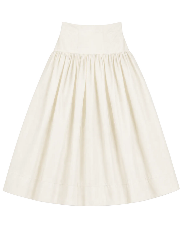 skirt taffeta yoke - cream