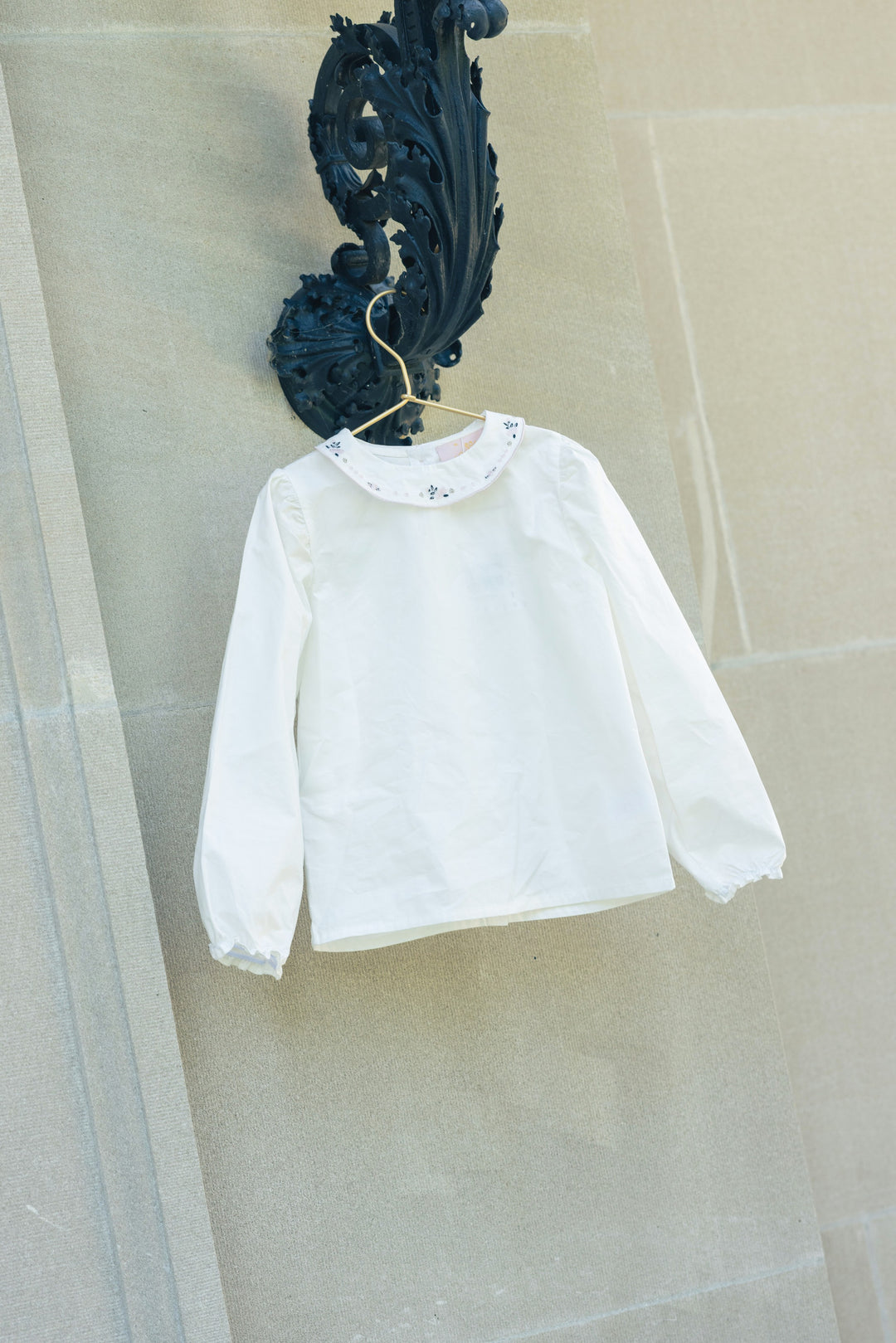 dress taffeta scalloped hem jumper with blouse - champagne