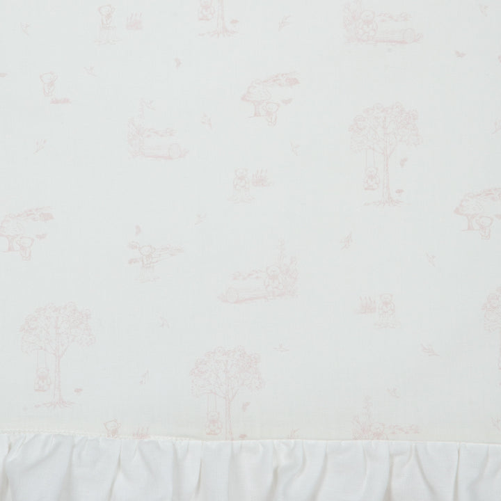 set footie velour toile print with beanie and blanket - sweet pink-895