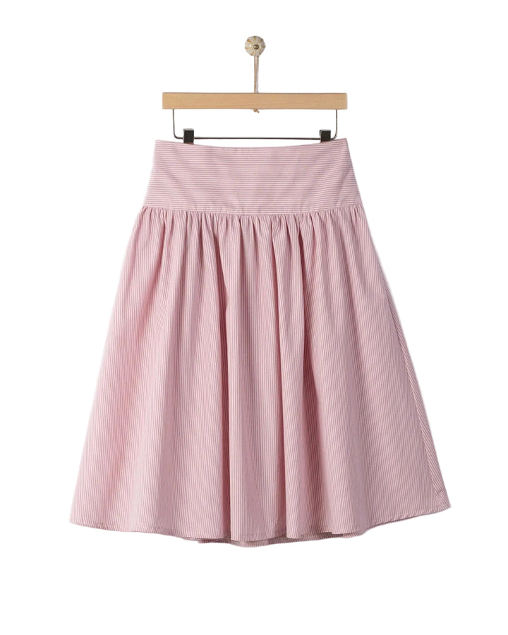 skirt double striped - chateau rose