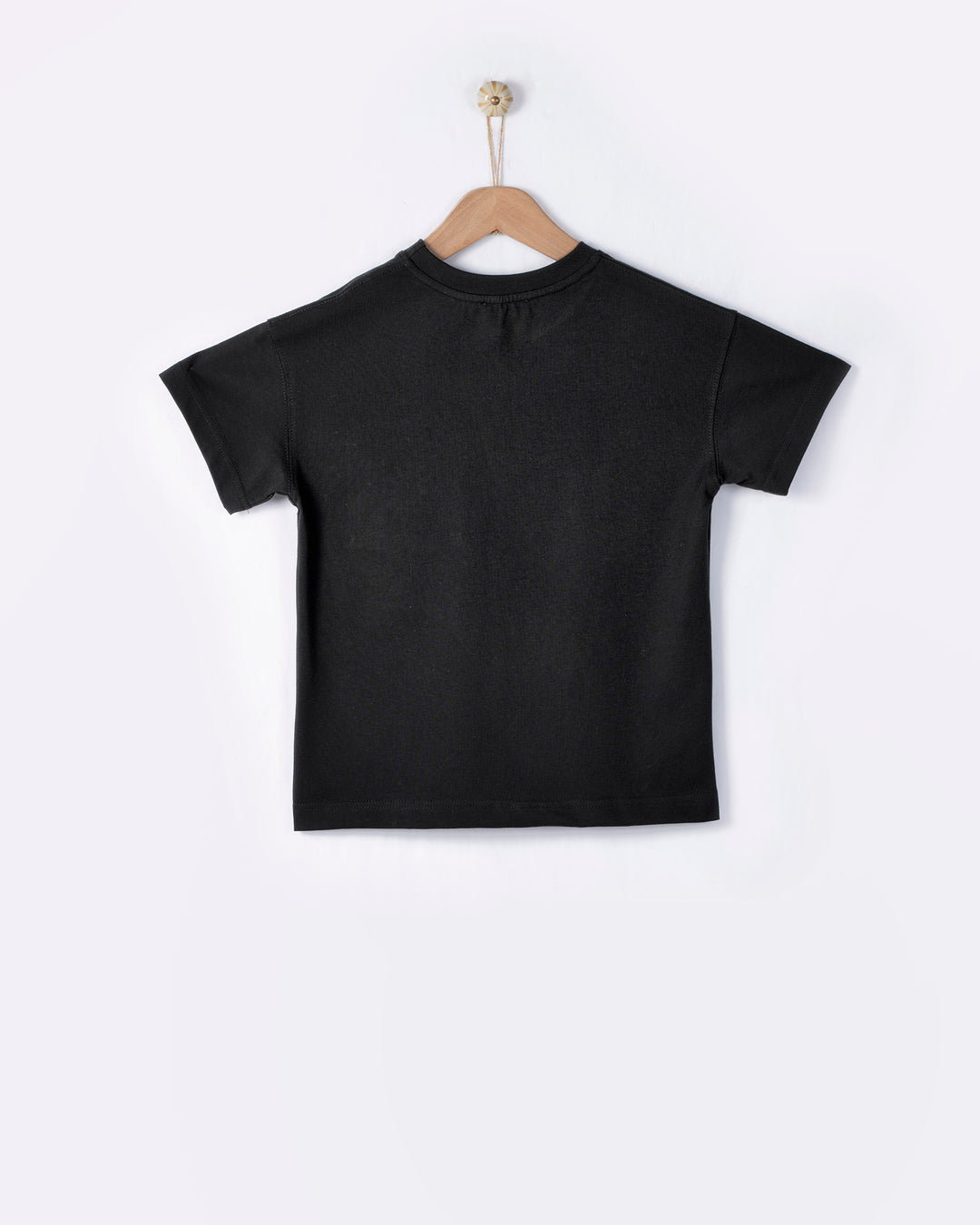 tee s/s embroidered pocket - black