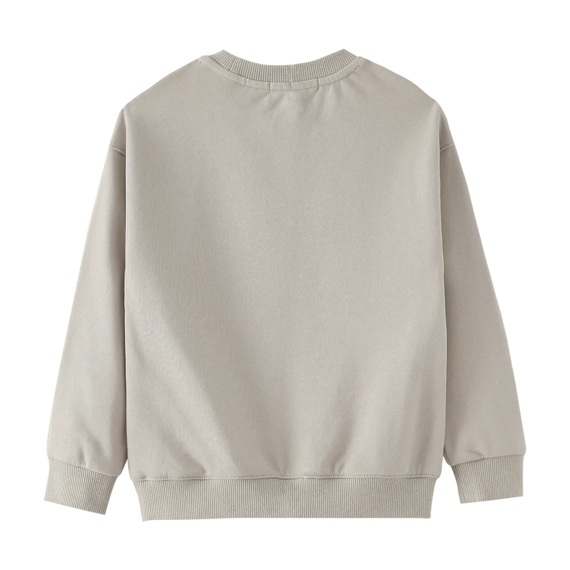 top l/s coffee shop sweatshirt - stone