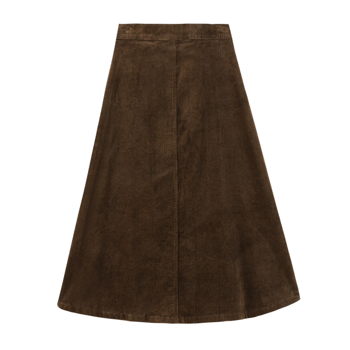 skirt corduroy button down - brown