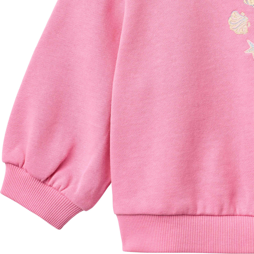 top l/s shell sweatshirt - pink
