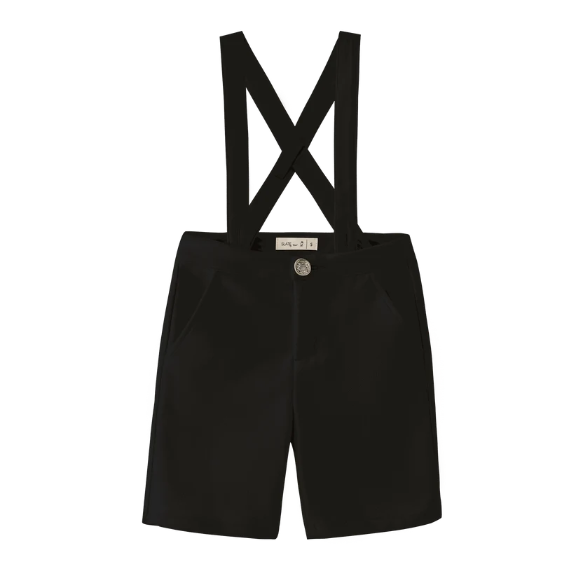 shorts suspender - black