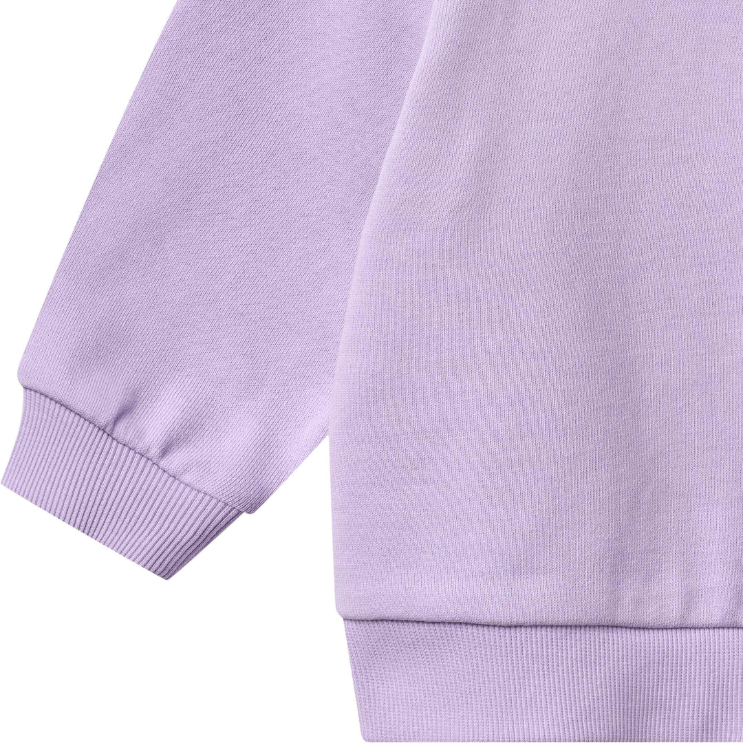 top l/s mini patch sweatshirt - purple candy