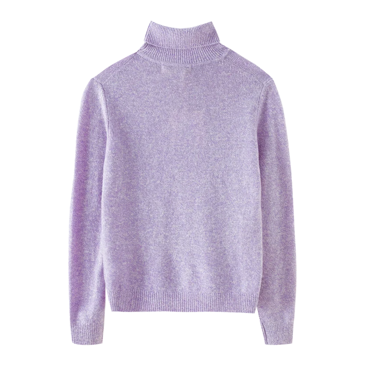 top l/s wool turtleneck - lavender