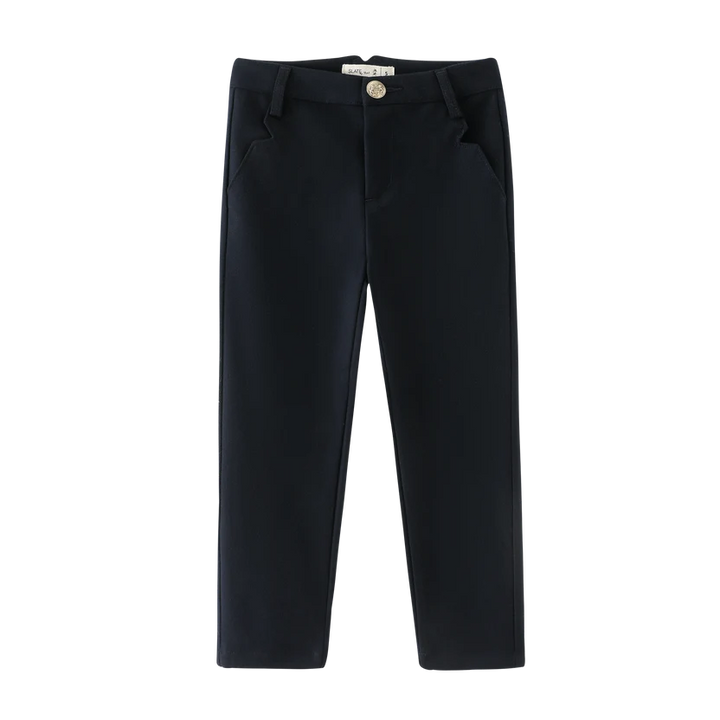 pants wool mauve - navy
