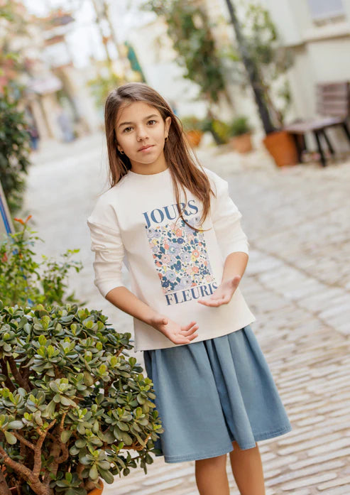 skirt denim tencil - chambray