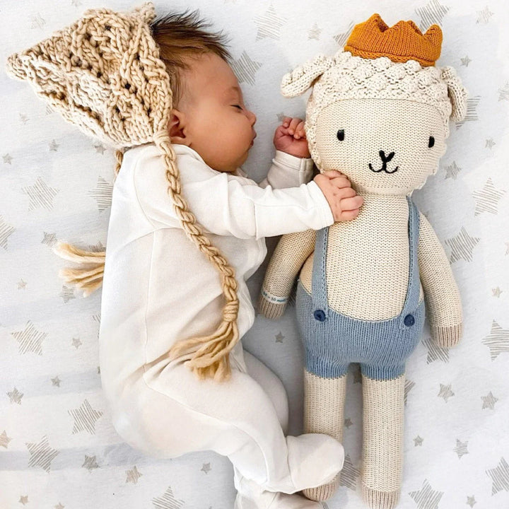 sheet cotton crib/toddler drawn star - tan