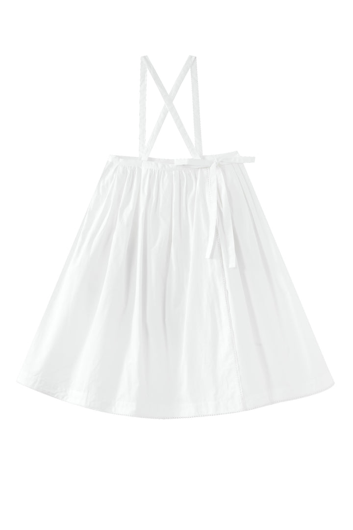 jumper with side tie - white