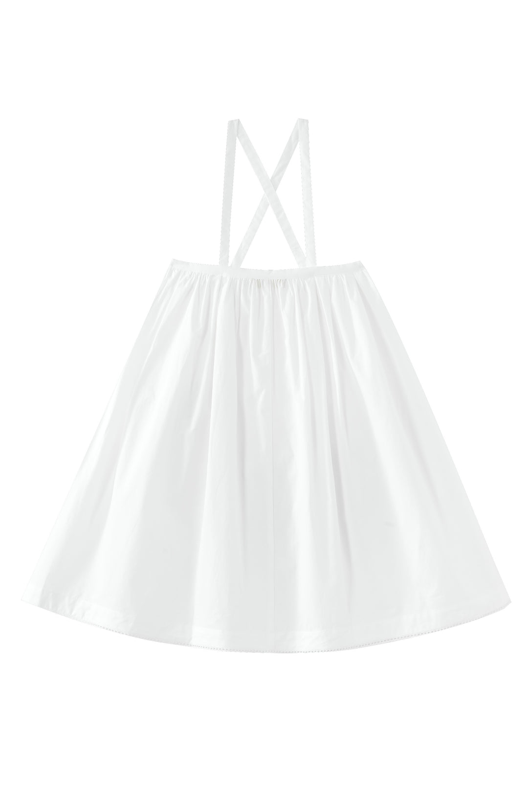 jumper with side tie - white