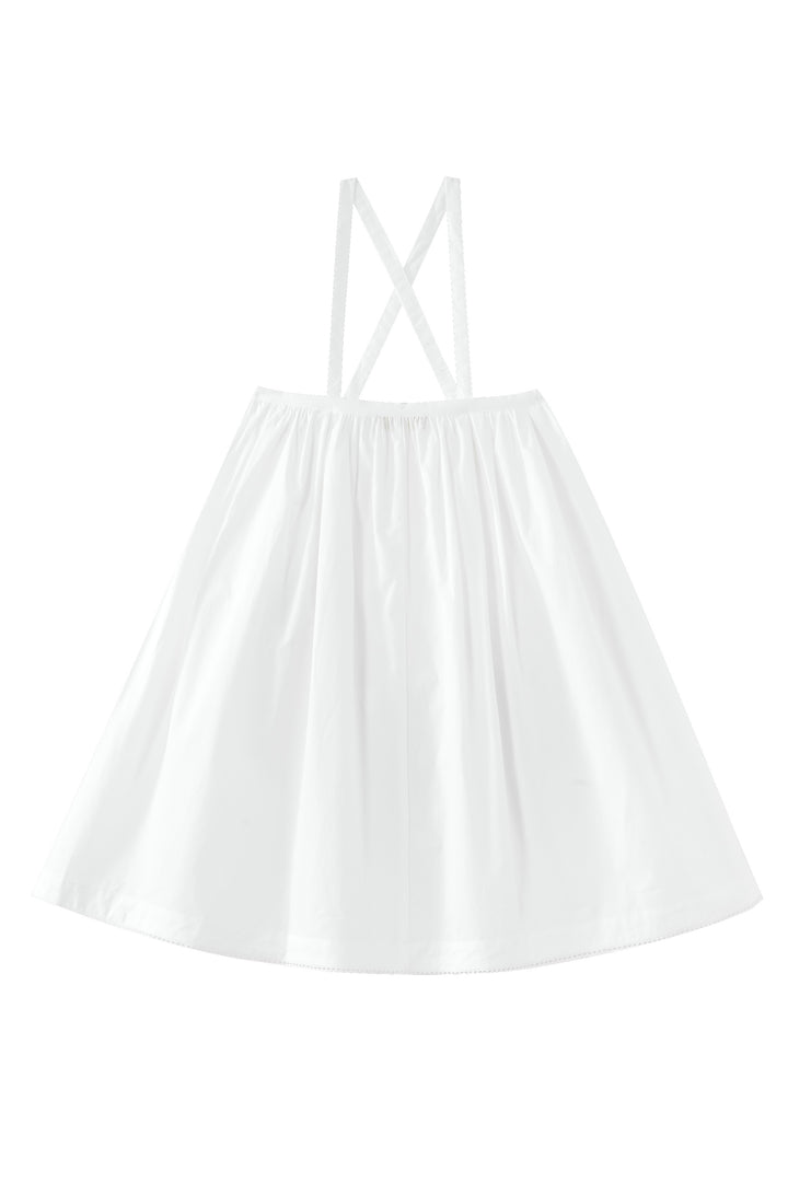 jumper with side tie - white