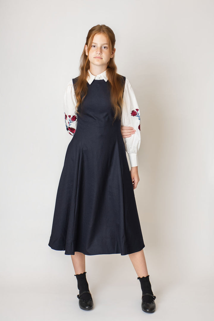 dress flare jumper - navy