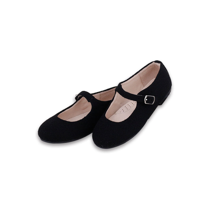 shoes mary jane piper - black wool