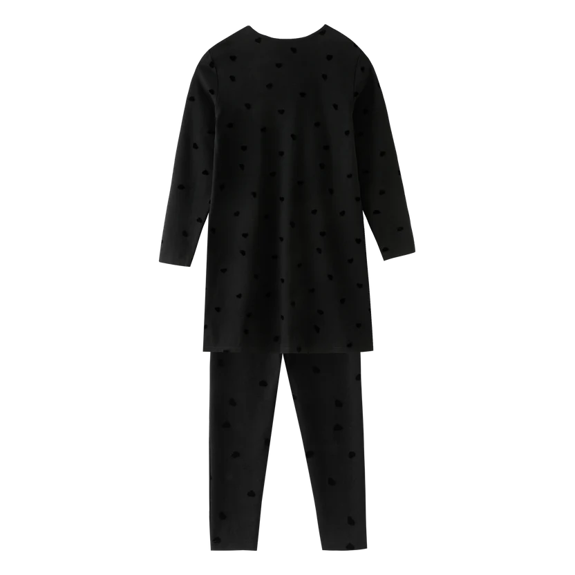 nightshirt heart - black