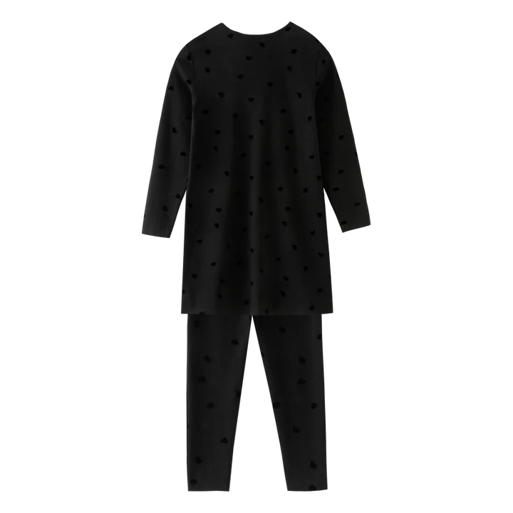 nightshirt heart - black