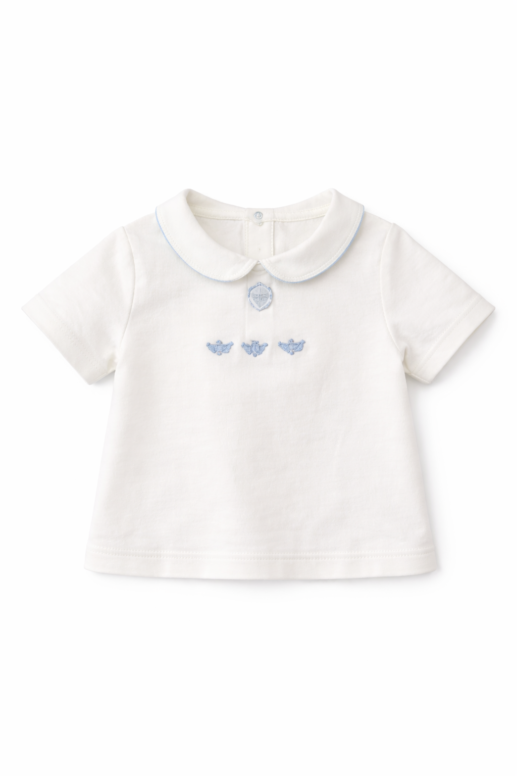 set outfit bumble bee onesie and bloomer - blue/white