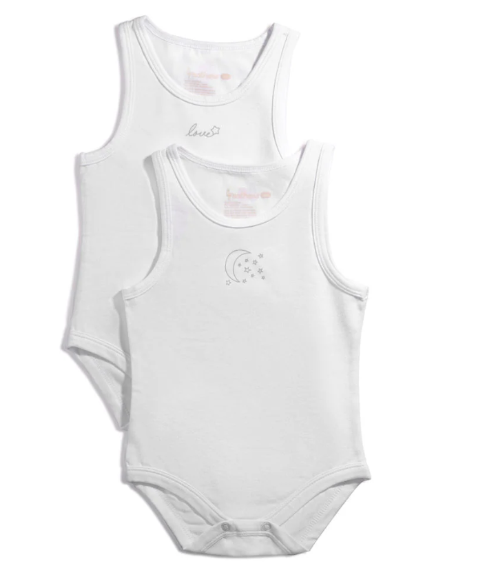 onesie baby boy stars - white