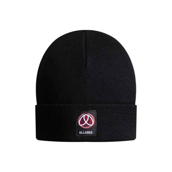 hat cuffed logo - black