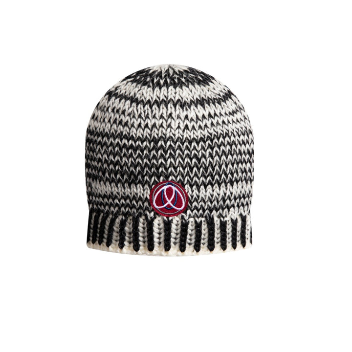 hat mixed knit logo - black/ivory