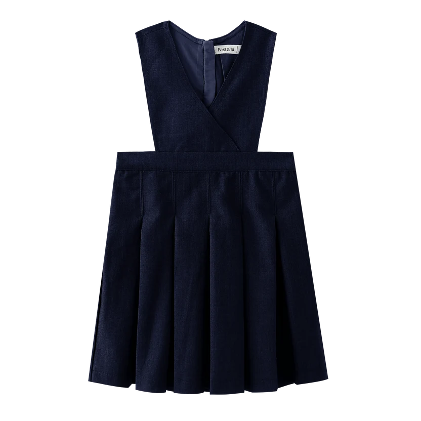 dress v neck jumper - navy